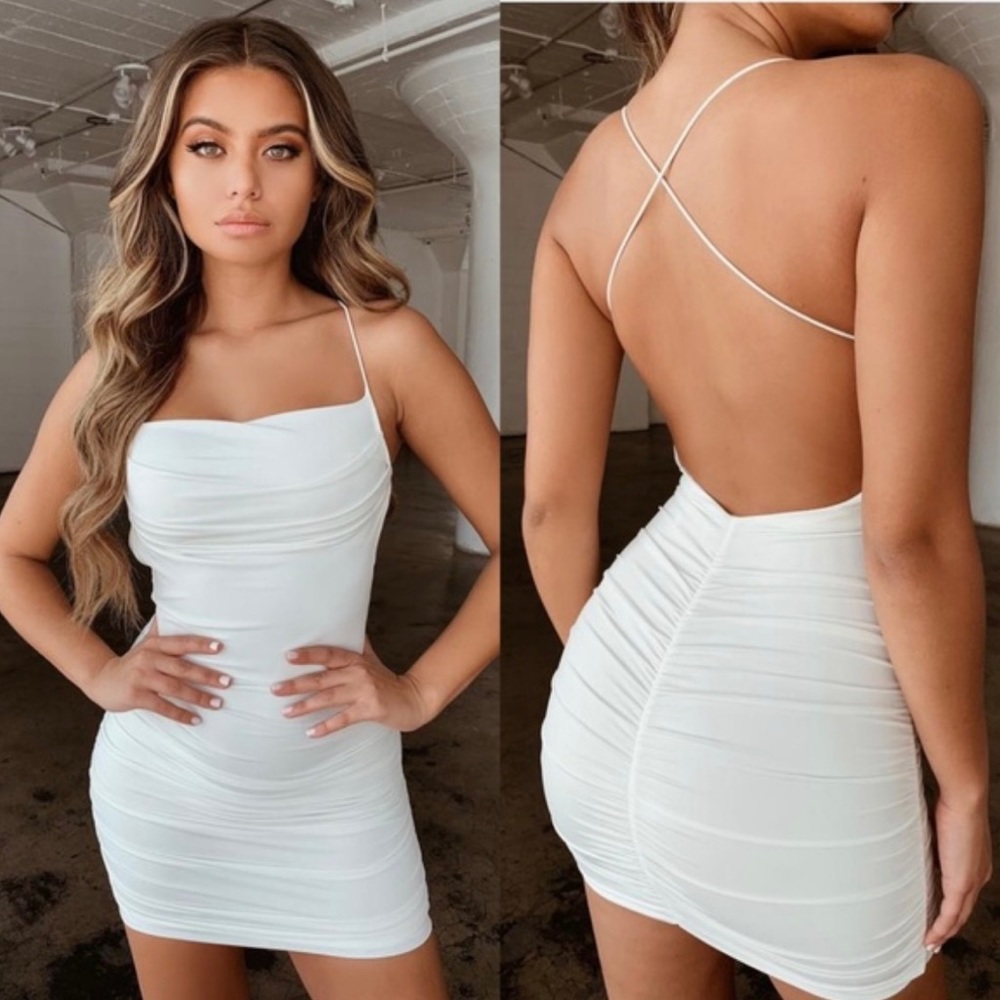 Brand new with tags!! Tiger Mist XS white Reece Dress!